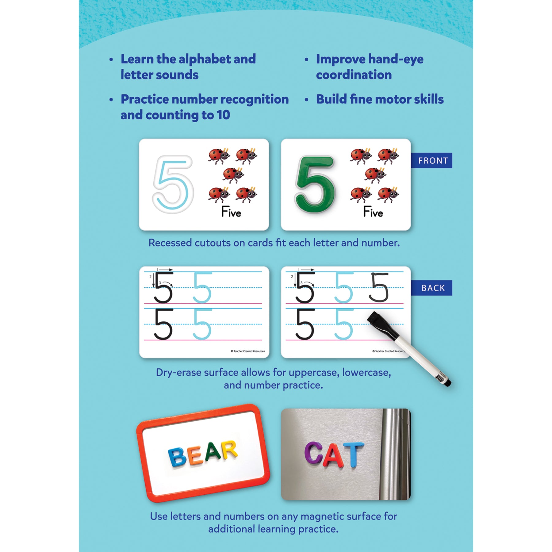 Teacher Created Resources® Alphabet & Numbers Learning Cards