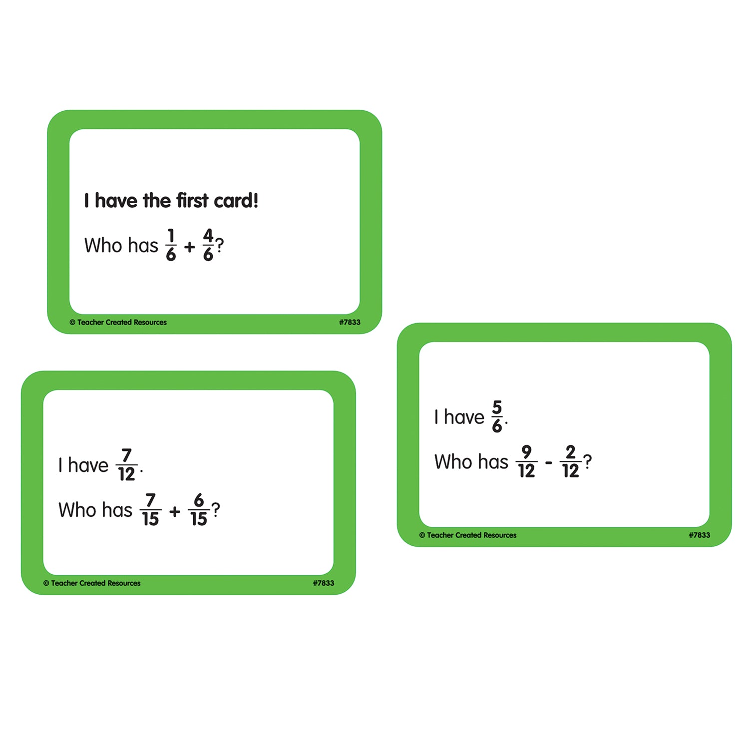 Teacher Created Resources Grade 4-5 I Have, Who Has Math Game