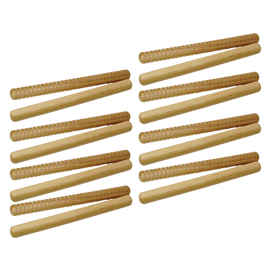 Westco 12 Pair Hickory Rhythm Sticks - Natural Finish