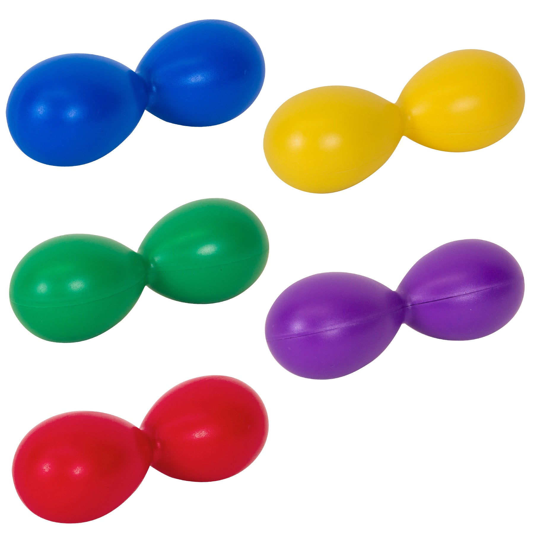 Westco Educational Double Egg Shakers, Vibrant 5-Pack