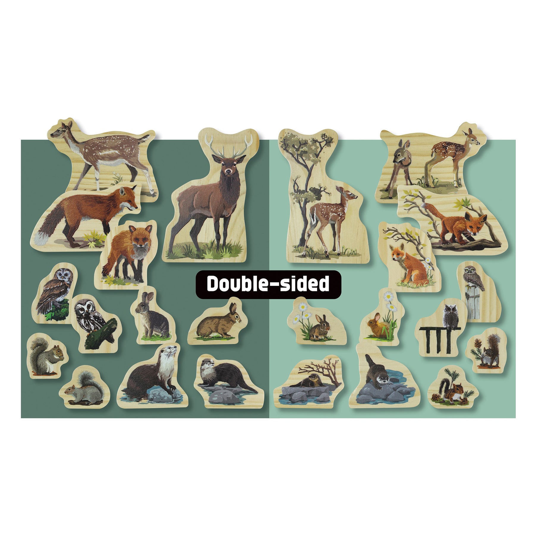 Yellow Door Woodland Animal Families – Enchanting Wooden Playset