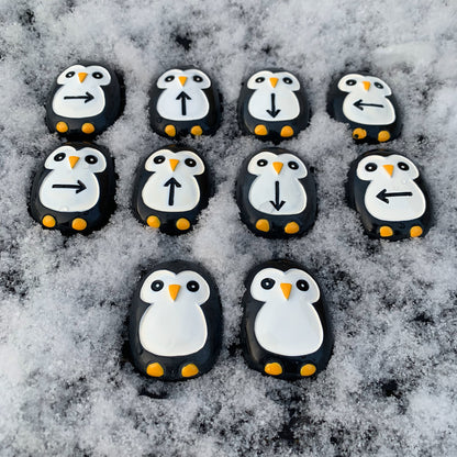 Yellow Door Pre-Coding Penguin Stones - Tactile Learning Set of 18