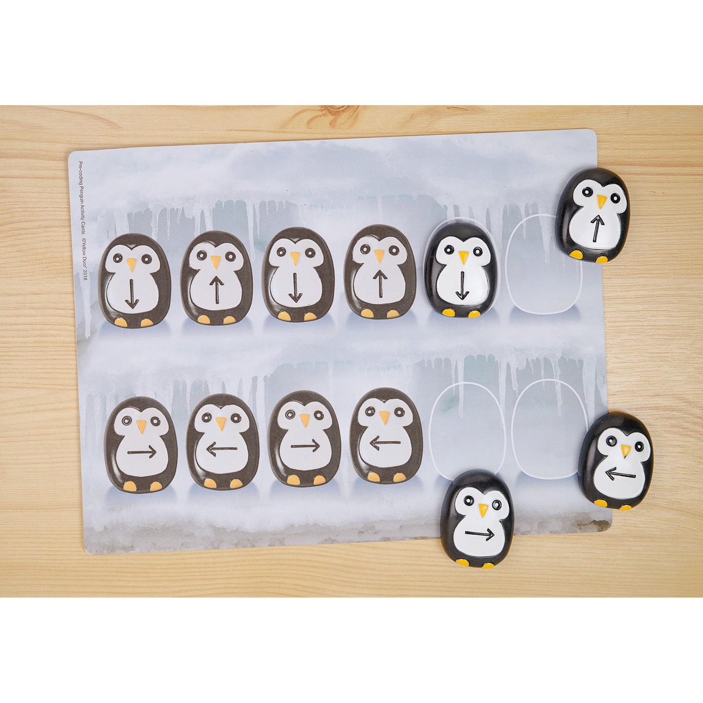Yellow Door Pre-Coding Penguin Stones - Tactile Learning Set of 18