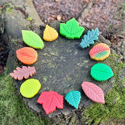 Yellow Door Sensory Play Stones - Leaves - Set of 12