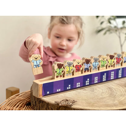 Yellow Door Ten in the Bed Number Line Activity Set - Multicolor