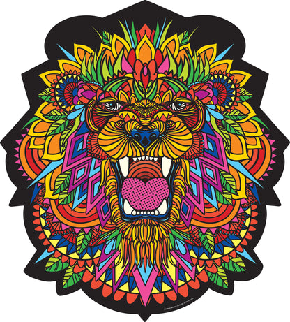 Vibrant Lion-Shaped Jigsaw Puzzle - 300 pc
