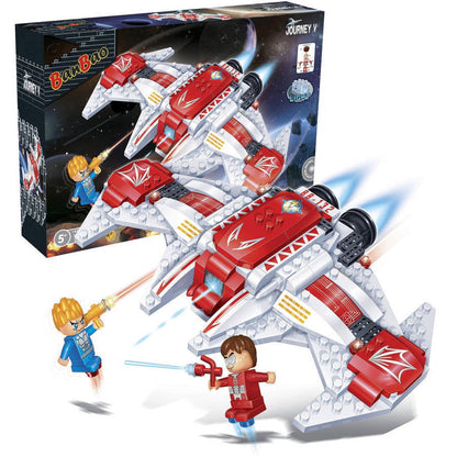 Banbao V-twelve 168-Piece Starfighter Building Set - Red/White