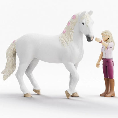 Schleich Horse Club Sofia & Blossom Playset - Articulated Rider, White Mare
