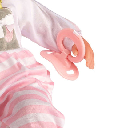JC Toys Nonis Boutique 15" pink soft body baby doll with open/close eyes and accessories