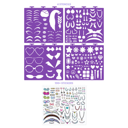 Fashion Design Sketch Portfolio Set - Beauty Guru Makeup Artist Kit