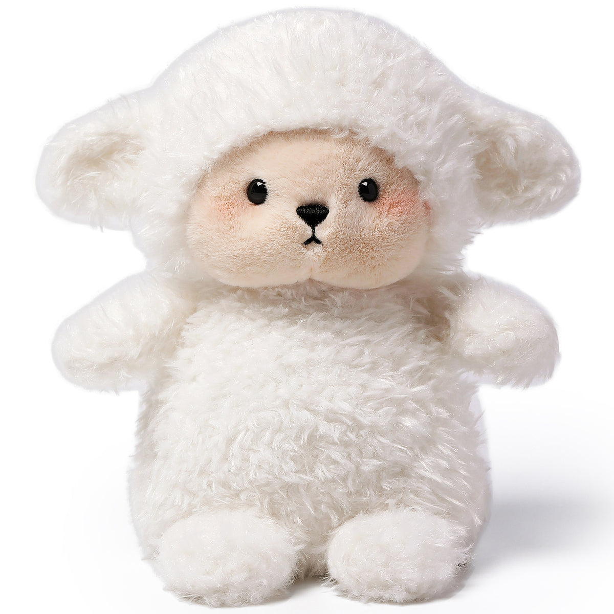 MCHUGS Kindergarten Series Baby Lamb 7-Inch Plush in white with black eyes and nose
