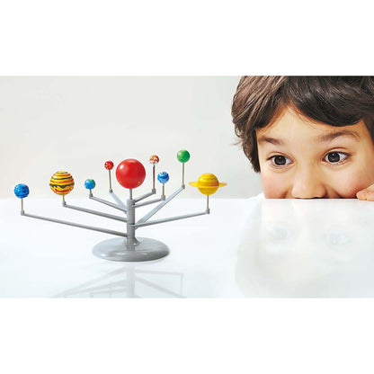 KidzLabs Solar System Planetarium with colorful planet spheres on gray stand