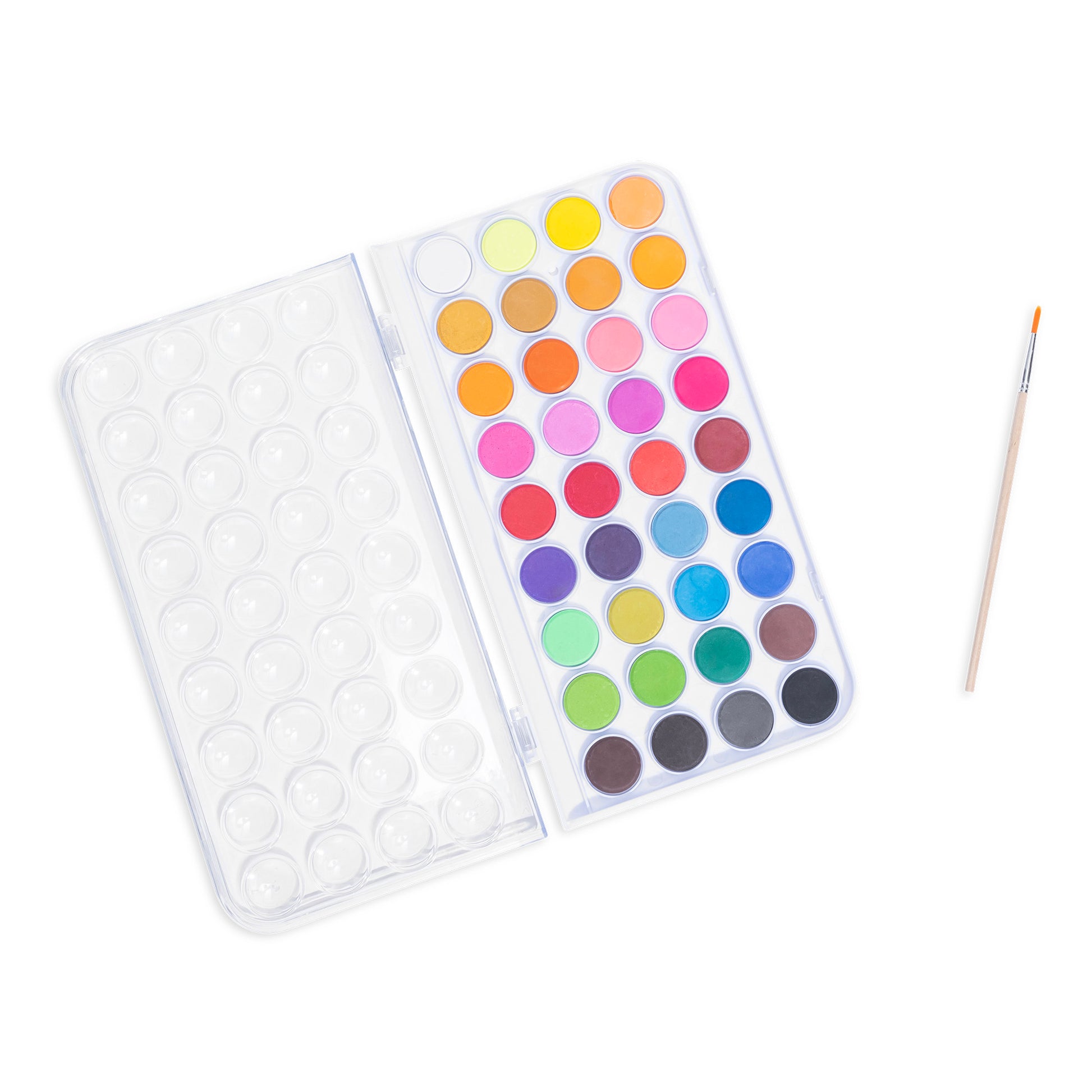 Brea Reese 36-Color Watercolor Paint Set with brush and empty palette
