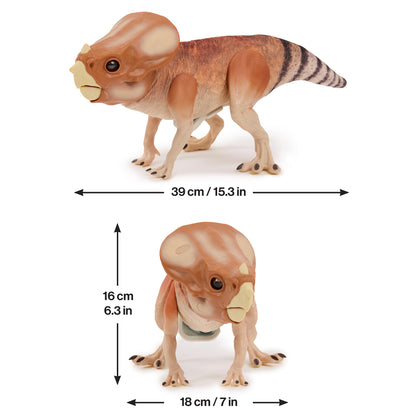 RealFX Puppetronic Jurassic World Dolores dinosaur toy with moving head and striped tail