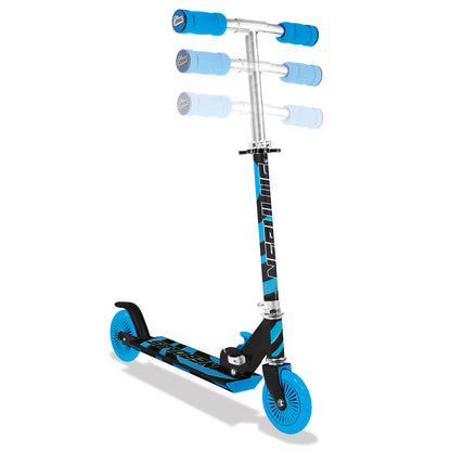Ozbozz Nebulus Stars Adjustable Scooter for Kids - Dynamic Black & Blue