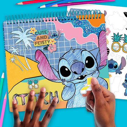 Fashion Angels Disney Stitch Color & Collage Kit - Creative Poster Set for Kids 8+