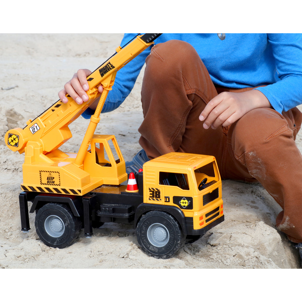 Mighty Wheels 16" Mobile Crane - Interactive Construction Toy