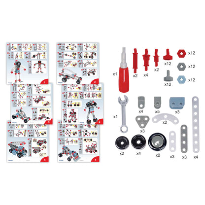 Miniland Educational Mecatech 106-Piece Vehicle & Robot Building Set