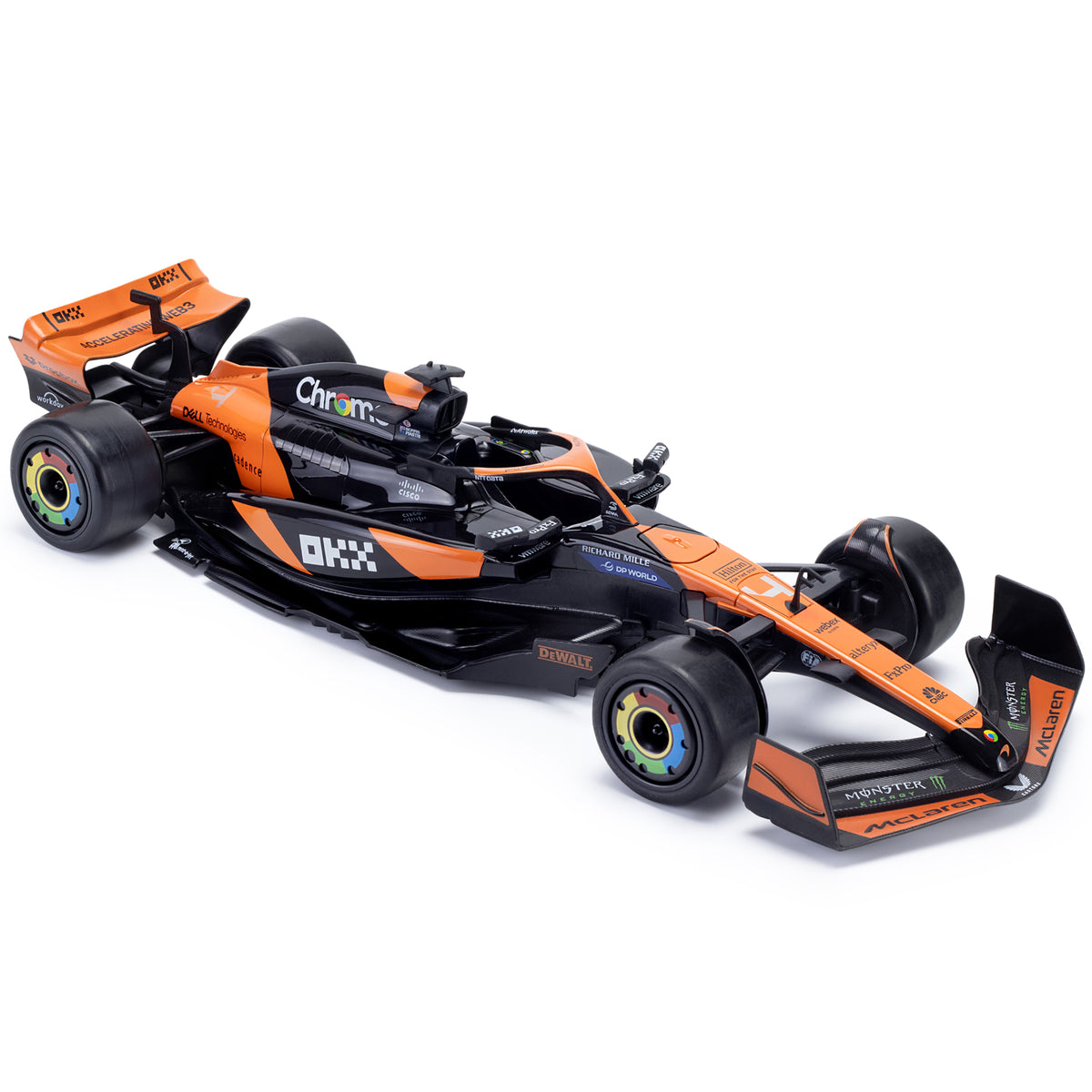CMJ RC McLaren F1 Car 1:14 Scale orange and black remote control race car with sponsor graphics