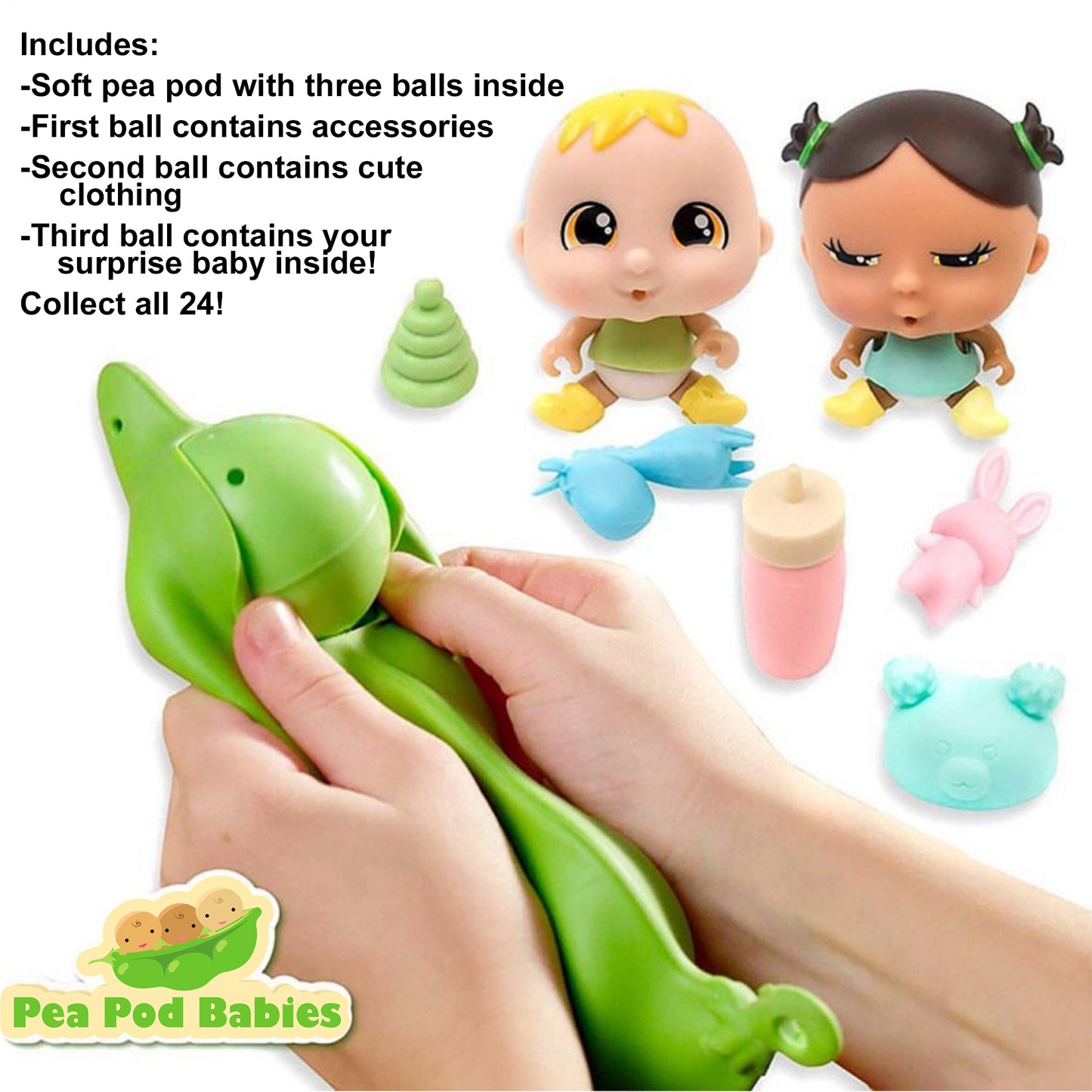 Pea Pod Babies Mystery Surprise 2pk Blind Pack (Colors/Styles May Vary)