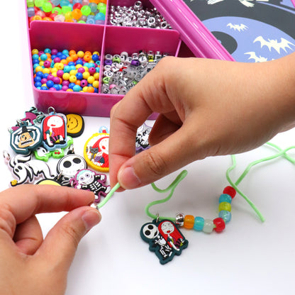 Nightmare Before Christmas Jewelry Activity Set with glow-in-the-dark beads and character charms