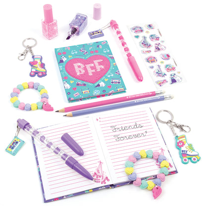 3C4G Besties Forever Stationery Set with diary, pens, nail polish, and accessories