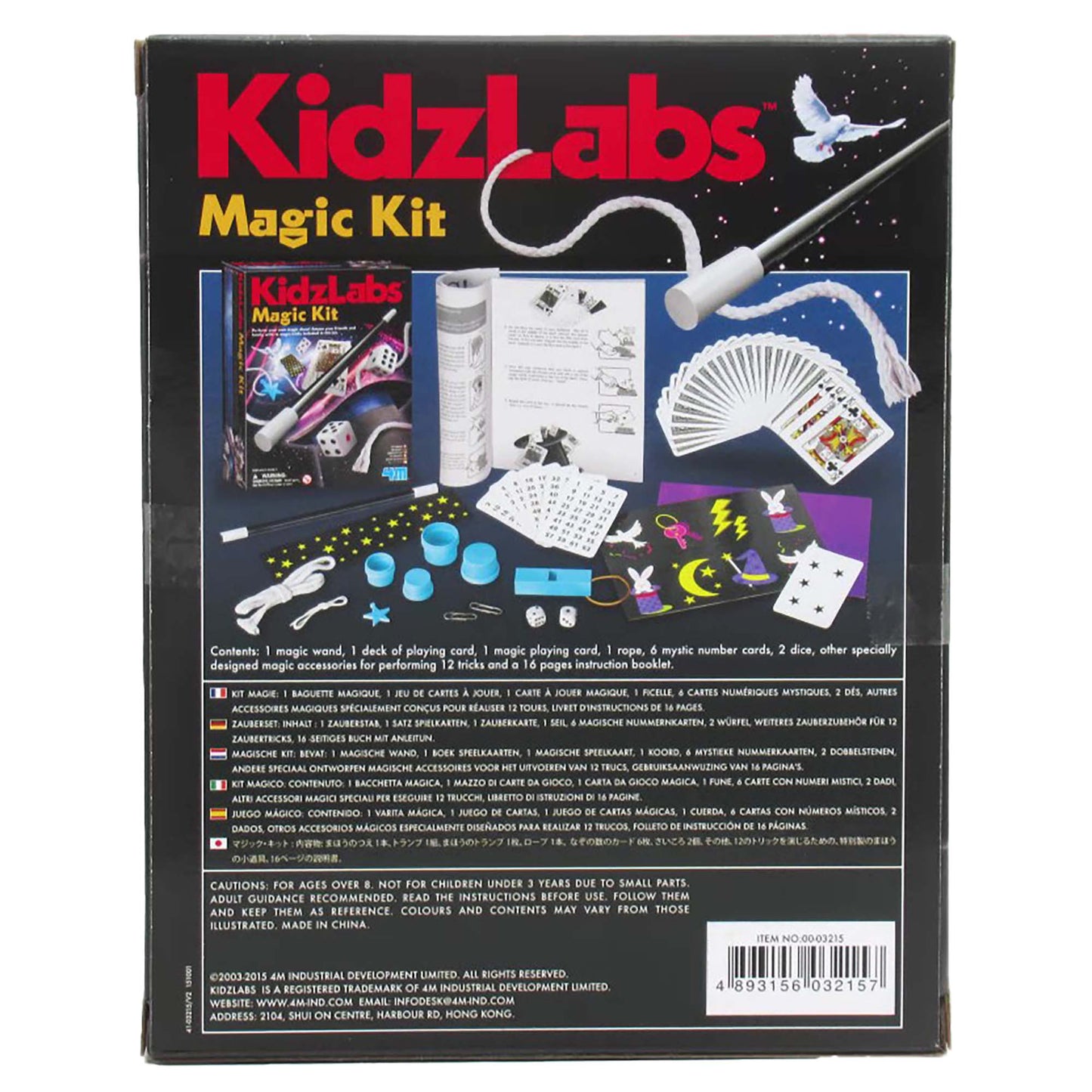 KidzLabs 12-Tricks Magic Kit Set for Aspiring Magicians