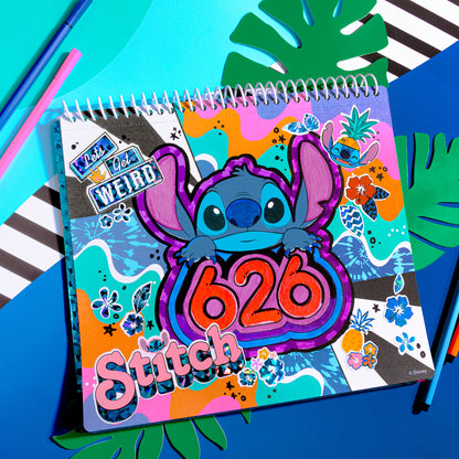 Fashion Angels Disney Stitch Color & Collage Kit - Creative Poster Set for Kids 8+