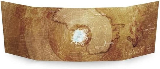 Dune RPG Gamemaster's Toolkit with desert planet map and gold-toned game board