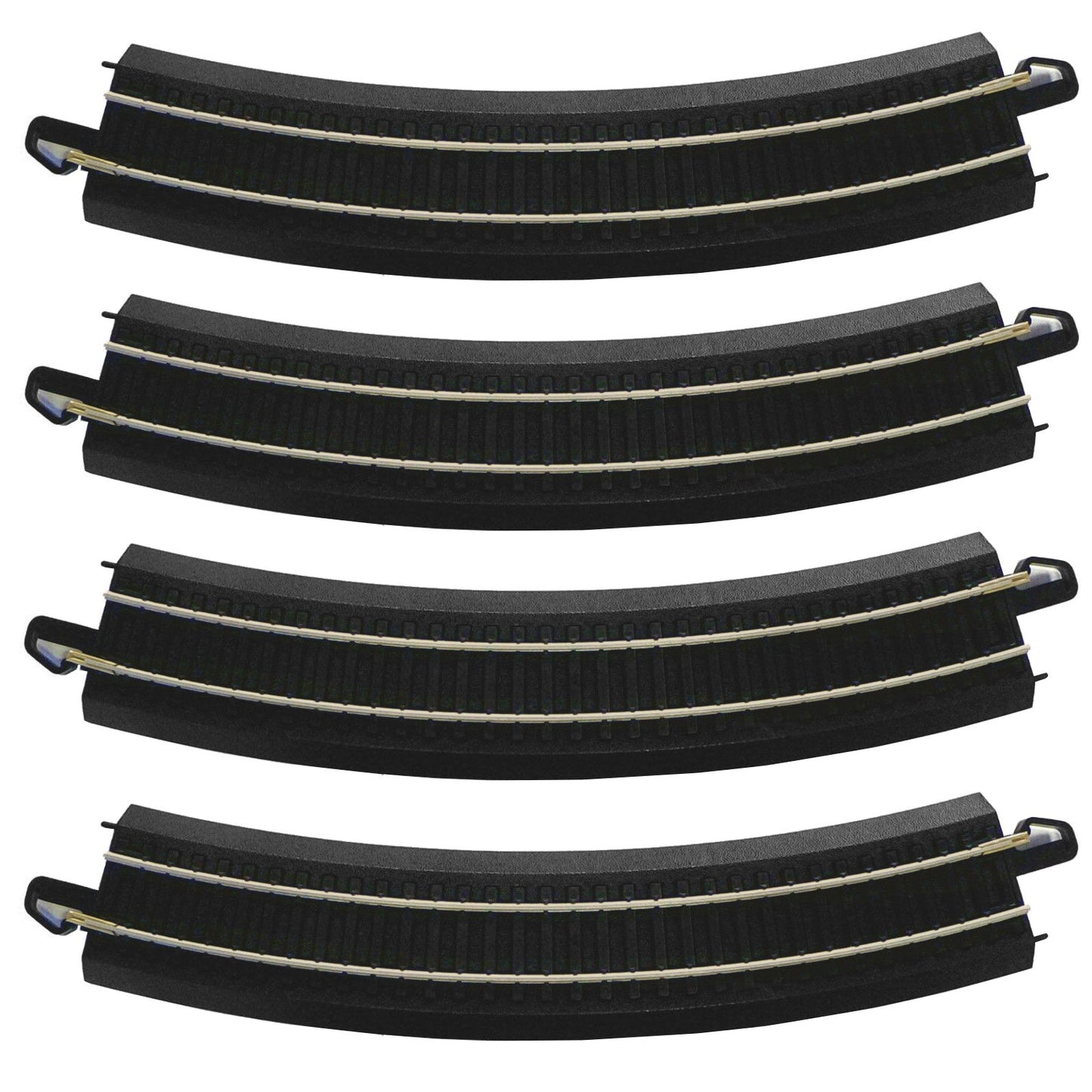Bachmann Trains HO Scale Figure 8 E-Z Track Pack - Steel Alloy Rail with Black Roadbed