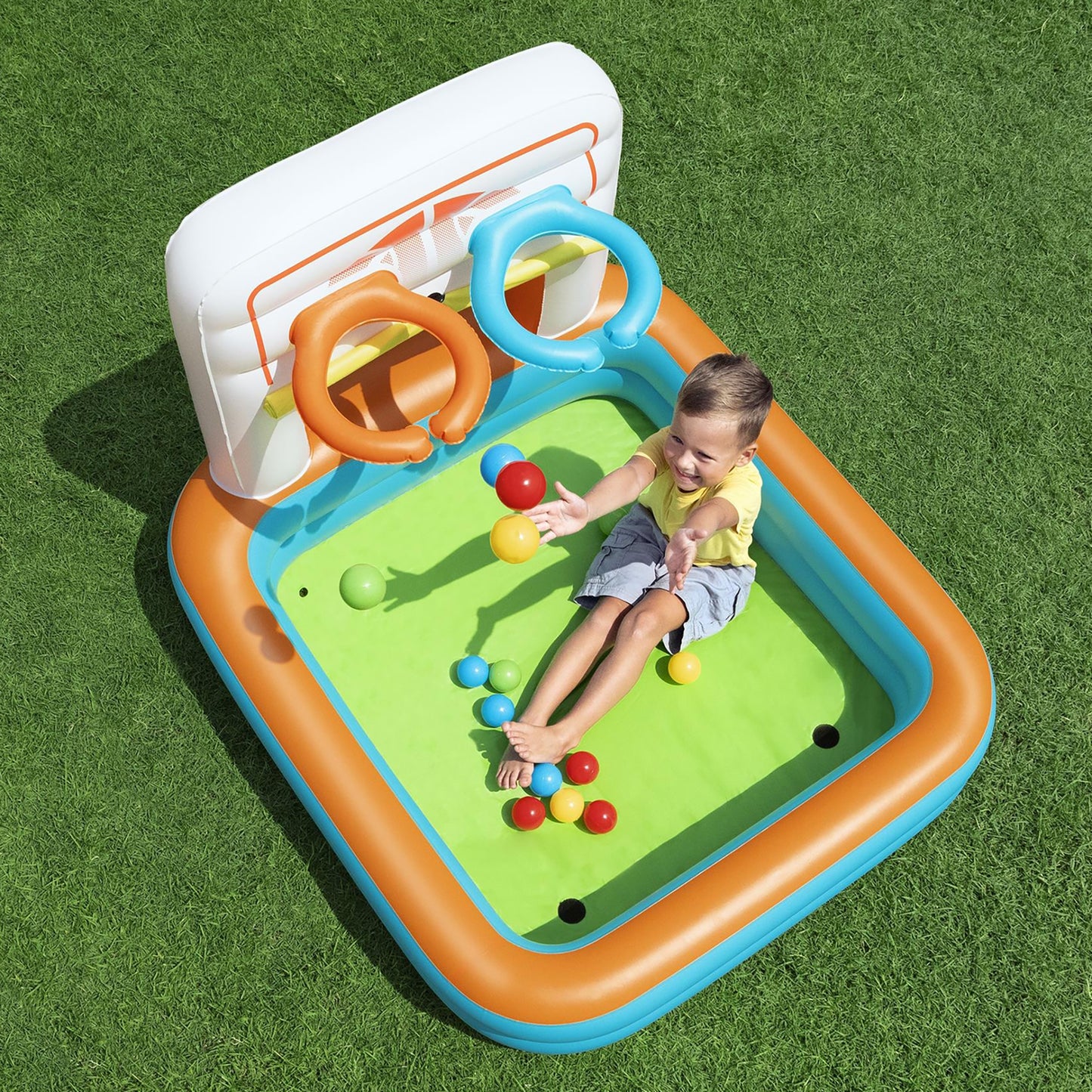 Bestway Kick 'N Swish Inflatable 3-in-1 Sports Center for Kids