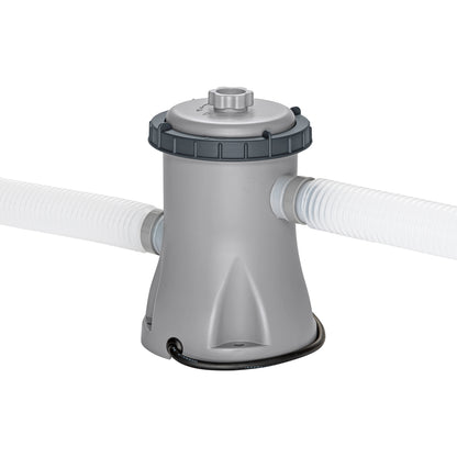 Steel Pro MAX pool pump filter for 12'x30" pool set in gray