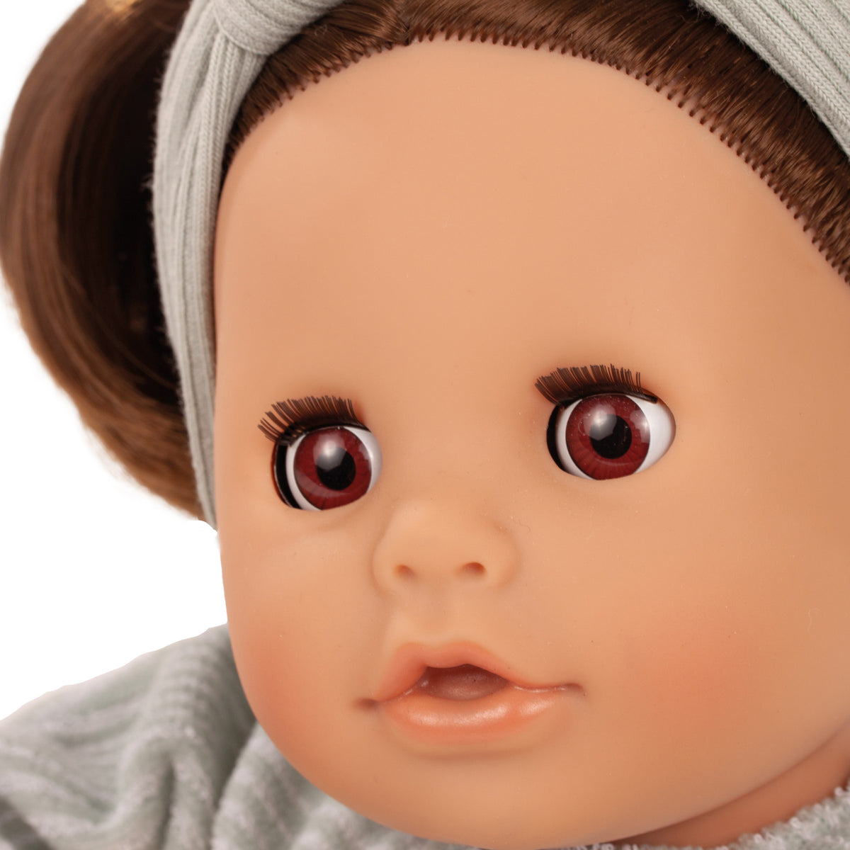 Gotz Cosy Aquini 13 inch floating bath doll with brown hair and headband