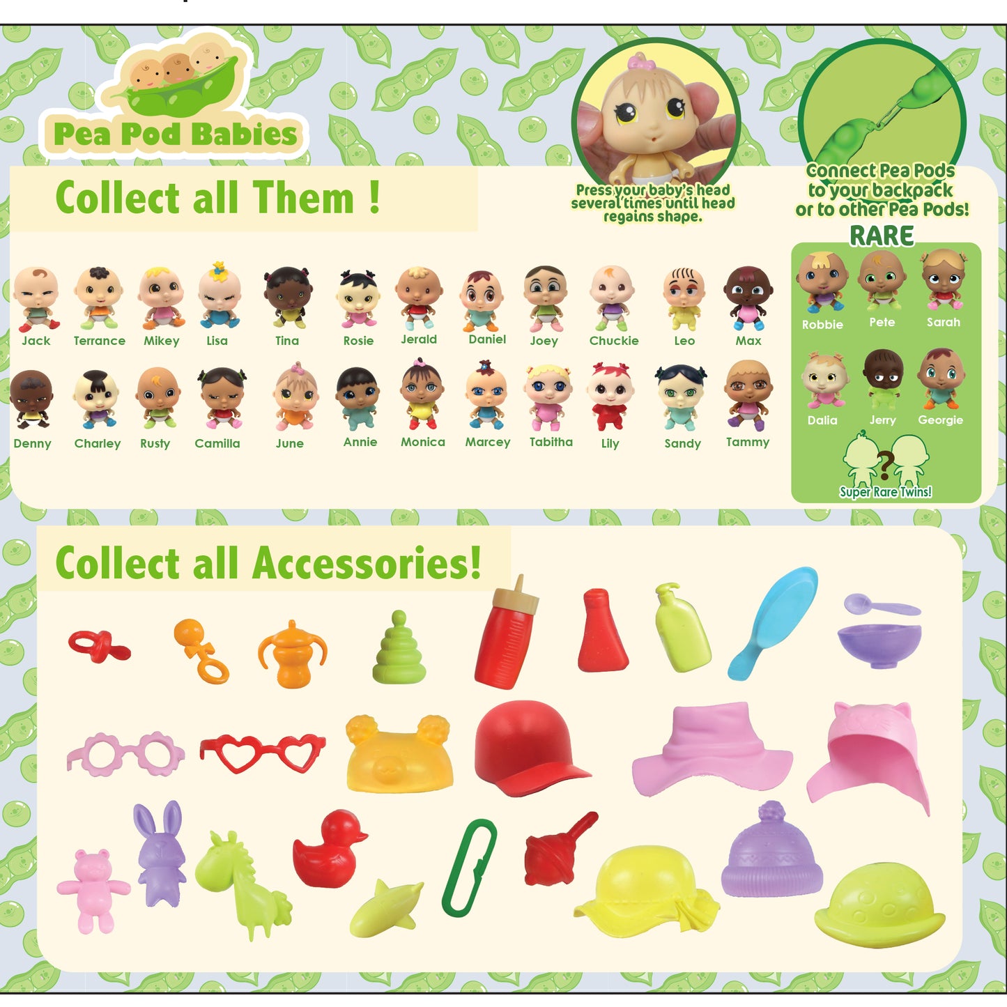 Pea Pod Babies Mystery Surprise 2pk Blind Pack (Colors/Styles May Vary)