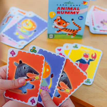 Animal Rummy Card Game - Colorful Family Edition