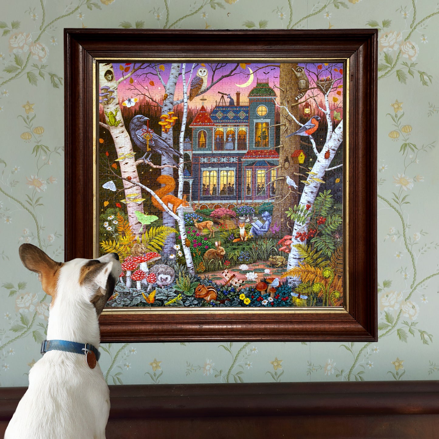 Piece&Love Alchemist's Forest 1000 pc Puzzle with enchanted forest and magical house artwork