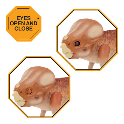 RealFX Puppetronics Dolores interactive dinosaur toy with moving eyes and mouth