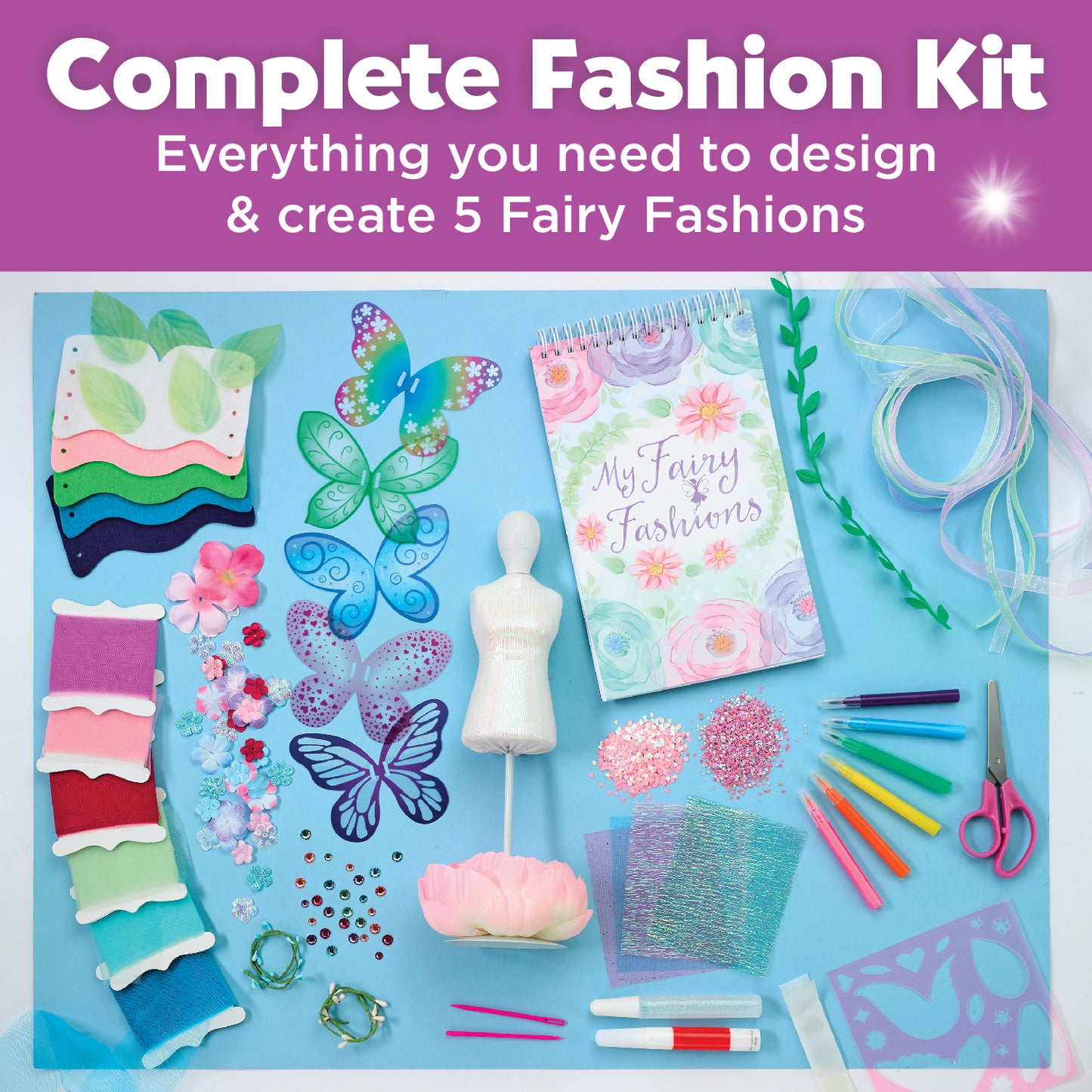 Creativity for Kids Designed by You Fairy Fashions - No-Sew Dress-Up Kit