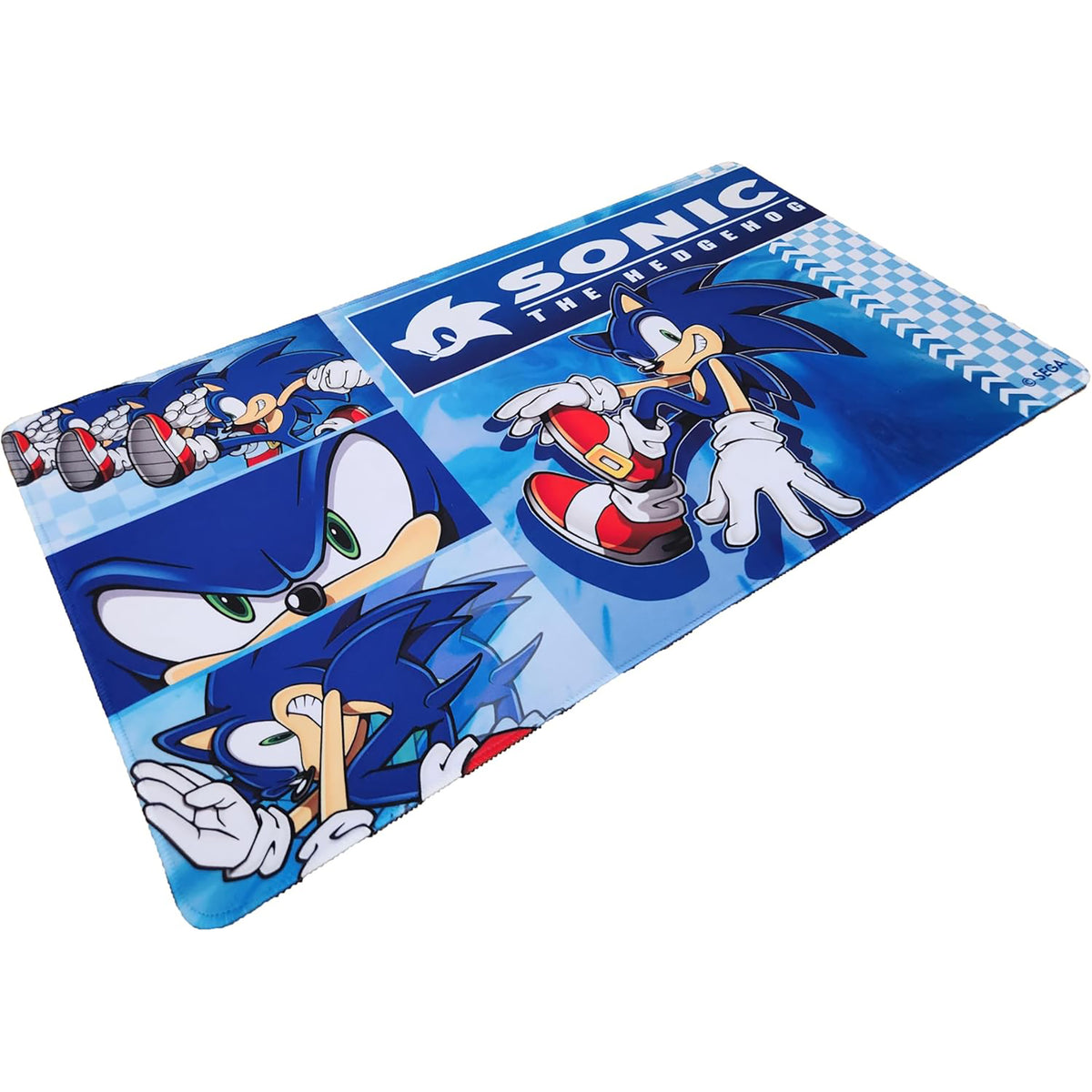 Sonic the Hedgehog Playmat - Blue neoprene gaming mat with Sonic character design