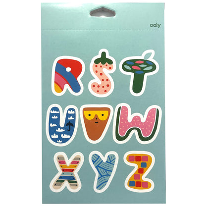Stickiville Alpha-Fun colorful alphabet stickers pack with playful letter designs