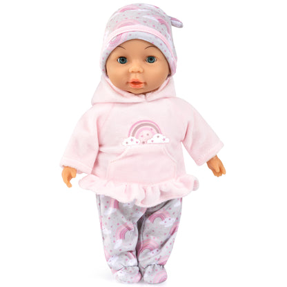My First Baby Doll 11 inch pink rainbow outfit with hat