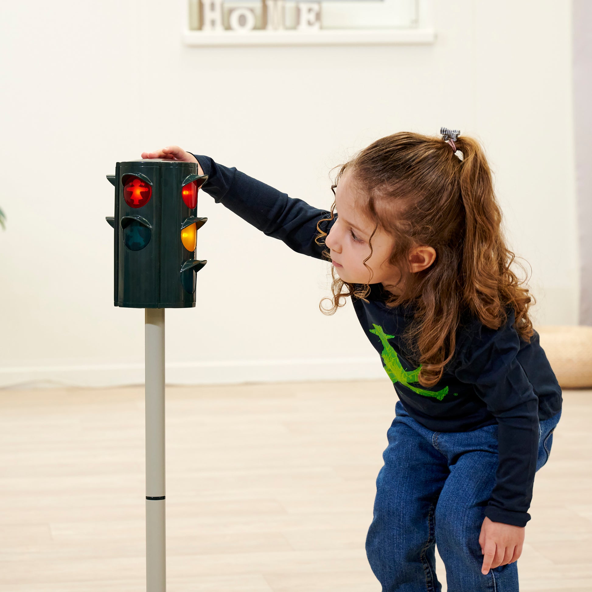 BIG Traffic Stoplight toy with red, yellow, and green lights
