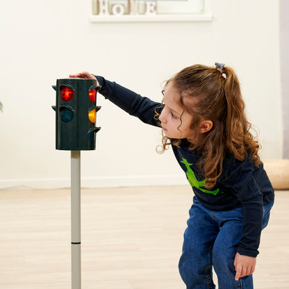 BIG Traffic Stoplight toy with red, yellow, and green lights