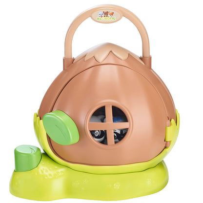 Timber Tots Hazelnut House Playset with Ellie the Raccoon
