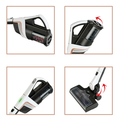 Miele Triflex HX2 Pro white toy vacuum cleaner with detachable parts