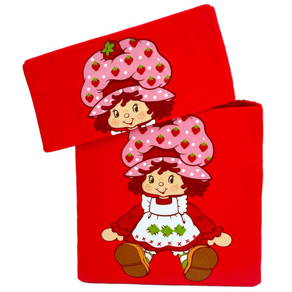 Strawberry Shortcake Storable 8" doll with pink strawberry hat and red dress