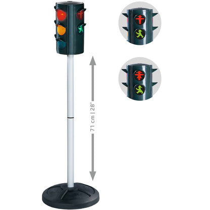 BIG Traffic Stoplight toy with red, yellow, and green lights, 71cm tall