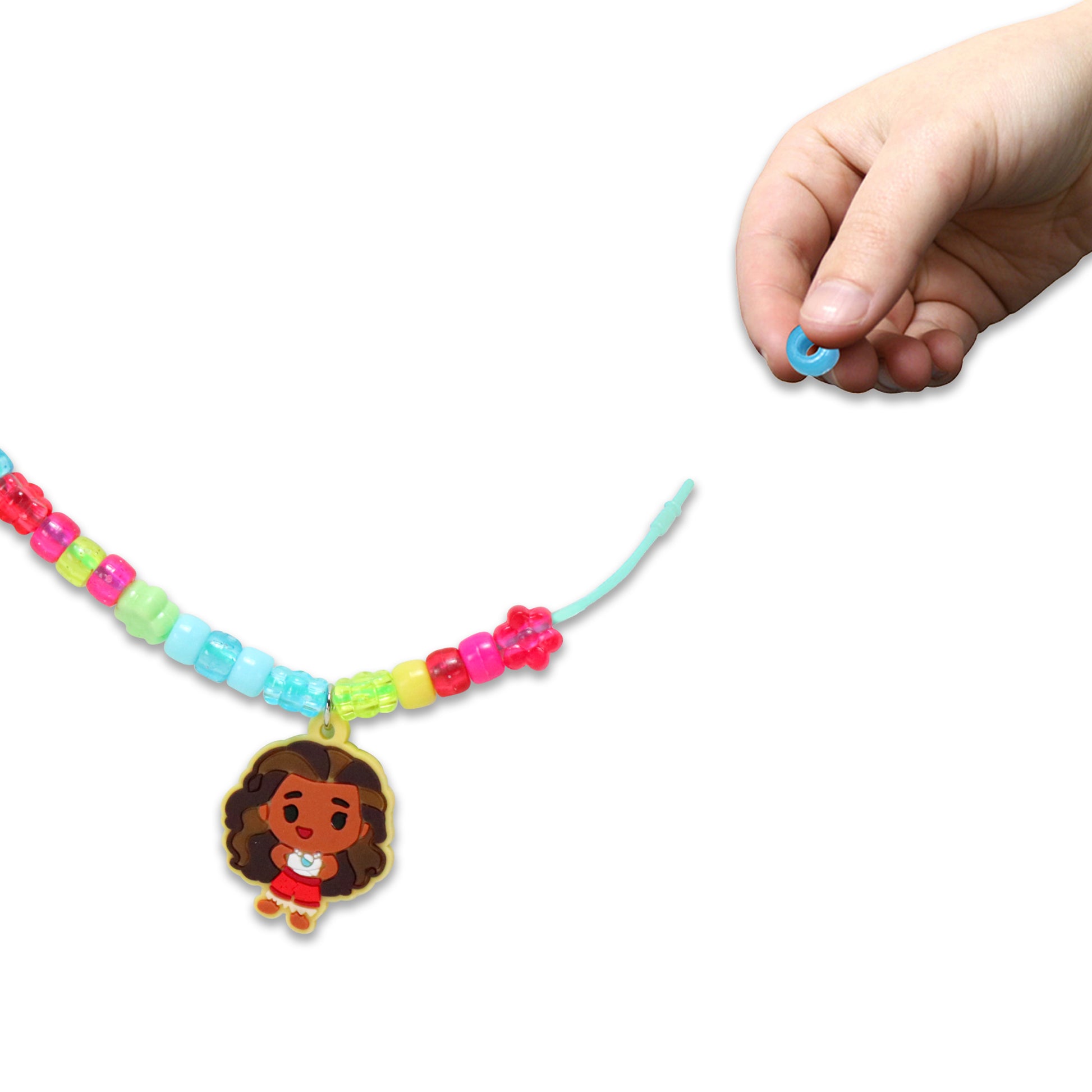 Moana 2 Necklace Activity Set with colorful beads and character pendant