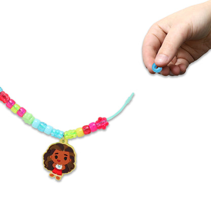 Moana 2 Necklace Activity Set with colorful beads and character pendant