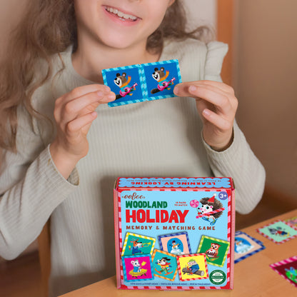 eeBoo Woodland Holiday Memory & Matching Game